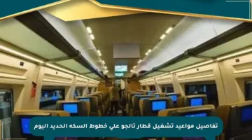 تفاصيل مواعيد تشغيل قطار تالجو على خطوط السكة الحديد اليوم
